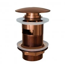Донный клапан для раковины с переливом Knotlor BM9011RB, бронза