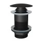 Донный клапан для раковины без перелива Knotlor BM9010BL, черный