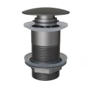 Донный клапан для раковины без перелива Knotlor BM9010GM, оружейная сталь