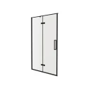 Душевая дверь в нишу Knotlor HDIP120CG0BL 120х200, черный