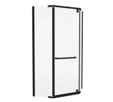 Душевой уголок Knotlor FCD090CG0BL 5-тиугольный 90х90х200, черный