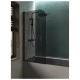 Шторка на ванну распашная Knotlor BS070TG0BL 140х70, черный
