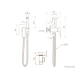 Гигиенический душ со смесителем встраиваемый Knotlor FHS02C1BL, черный