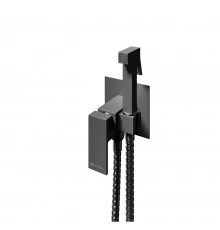 Гигиенический душ со смесителем встраиваемый Knotlor FHS02C1GM, вороненая сталь