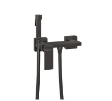 Гигиенический душ со смесителем Knotlor FHS02S0GM, вороненая сталь