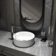 Смеситель для раковины высокий KNOTLOR KN-84/GM, вороненая сталь