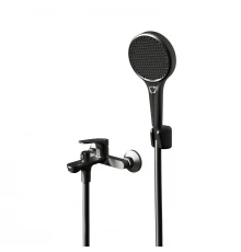 Смеситель для ванны Knotlor KN-82/GM, вороненая сталь
