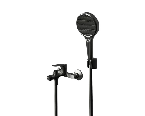Смеситель для ванны Knotlor KN-82/GM, вороненая сталь