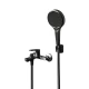 Смеситель для ванны Knotlor KN-82/GM, вороненая сталь