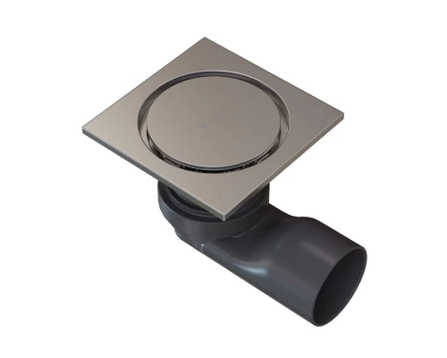Душевой трап точечный Knotlor SDSC100BS, матовая сталь