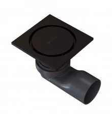 Душевой трап точечный Knotlor SDSC100BL, матовый черный