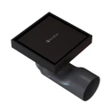 Душевой трап точечный Knotlor SDSS100BL, матовый черный