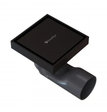 Душевой трап точечный Knotlor SDSS100BL, матовый черный