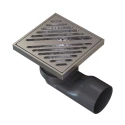 Душевой трап точечный Knotlor SDSL100BS, матовая сталь