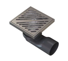 Душевой трап точечный Knotlor SDSL100BS, матовая сталь