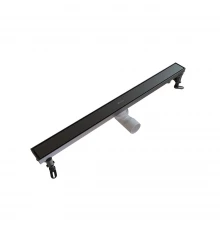 Душевой трап линейный Knotlor SDRW0700GM, вороненая сталь