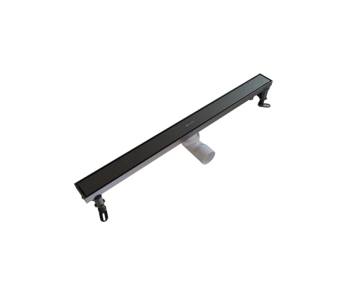 Душевой трап линейный Knotlor SDRW0700GM, вороненая сталь