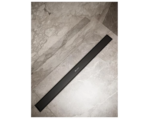 Душевой трап линейный Knotlor SDRW0700BL, матовый черный