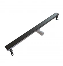 Душевой трап линейный Knotlor SDRW0900GM, вороненая сталь