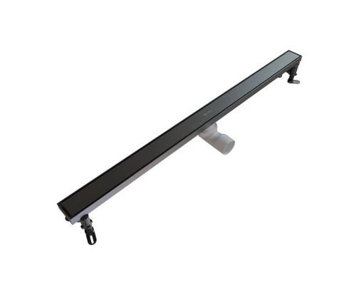 Душевой трап линейный Knotlor SDRW0900GM, вороненая сталь