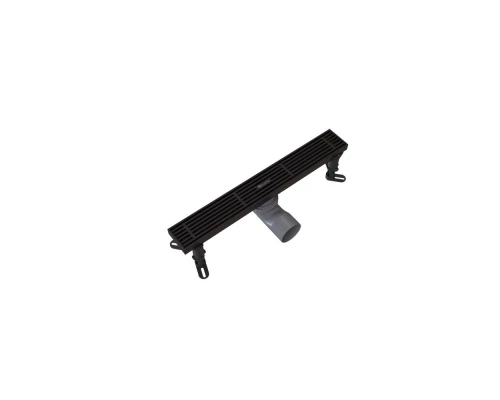 Душевой трап линейный Knotlor SDRW0400LBL, матовый черный