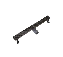 Душевой трап линейный Knotlor SDRW0600LGM, вороненая сталь