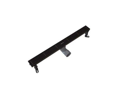 Душевой трап линейный Knotlor SDRW0600LBL, матовый черный