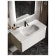 Раковина встраиваемая Knotlor ГРАЦИЯ FWB110900WY, матовый белый, 90 см