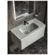 Раковина встраиваемая Knotlor ГРАЦИЯ FWB110900BEM, серый шелк, 90 см