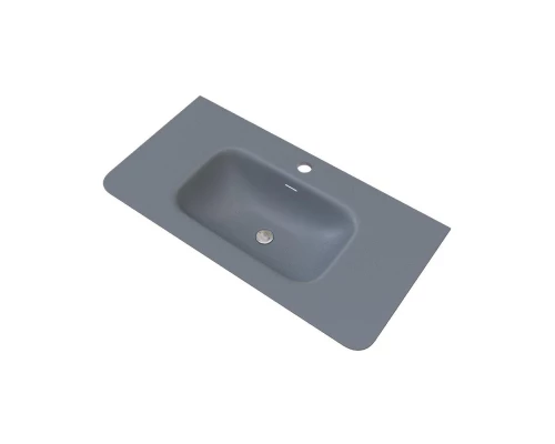 Раковина встраиваемая Knotlor ГРАЦИЯ FWB110900GRM, графит, 90 см