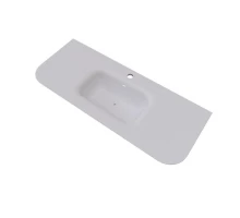 Раковина встраиваемая Knotlor ОБЛАКО FWB211200WY, матовый белый, 120 см