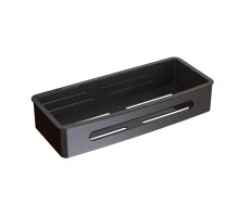 Подвесная полка для душа Knotlor SHS105GM, вороненая сталь