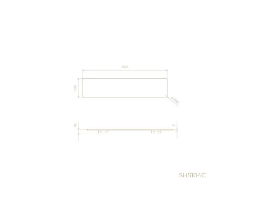 Подвесная полка для душа Knotlor SHS104C, хром