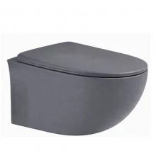 Унитаз подвесной KNOTLOR Вектор WC530PGRM, графит матовый
