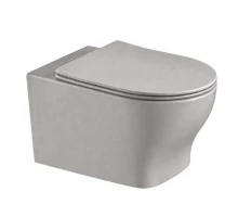 Унитаз подвесной KNOTLOR Синтез WC535PBEM, сланцевый матовый