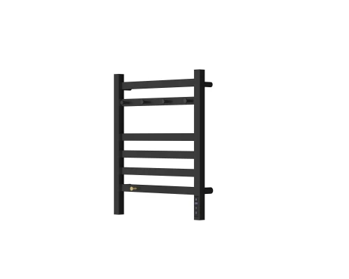 Полотенцесушитель электрический LEMARK Tропик LM70565BL 600x500 черный матовый, 5 крючков