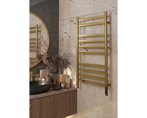 Полотенцесушитель электрический LEMARK Сибирь LM17105GL 1000x500 золотой матовый, 1 крючок