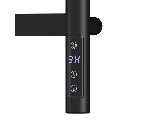 Полотенцесушитель электрический LEMARK Сибирь LM17565BL 600x500 черный матовый, 5 крючков