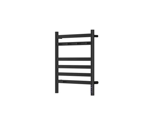 Полотенцесушитель электрический LEMARK Сибирь LM17565BL 600x500 черный матовый, 5 крючков