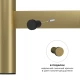 Полотенцесушитель электрический LEMARK Сибирь LM17565GL 600x500 золотой матовый, 5 крючков