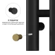 Полотенцесушитель электрический LEMARK Ладога LM07712BL 1100x120 черный матовый, 7 крючков