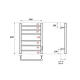 Полотенцесушитель электрический APEXTERMO Стелла ST00164GLB 600x400, золотой матовый