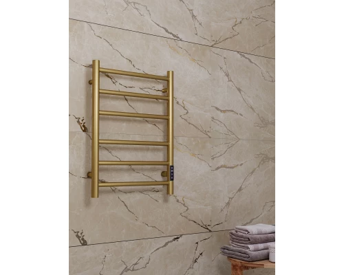 Полотенцесушитель электрический APEXTERMO Стелла ST00164GLB 600x400, золотой матовый