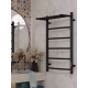 Полотенцесушитель электрический APEXTERMO Корона CR01185BM 800x500 с полкой, черный матовый