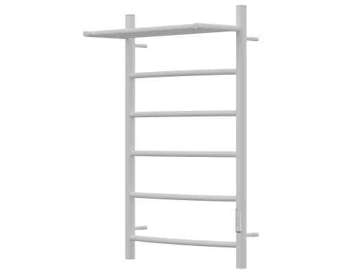 Полотенцесушитель электрический APEXTERMO Корона CR01185WM 800x500 с полкой, белый матовый