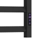 Полотенцесушитель электрический APEXTERMO Галактика GL00184BM 800x400, черный матовый