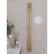 Полотенцесушитель электрический APEXTERMO Луна LN10111GL 1100x80 с крючками, золотой матовый