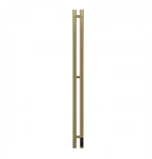 Полотенцесушитель электрический APEXTERMO Луна LN10111GLB 1100x80 с крючками, золотой матовый