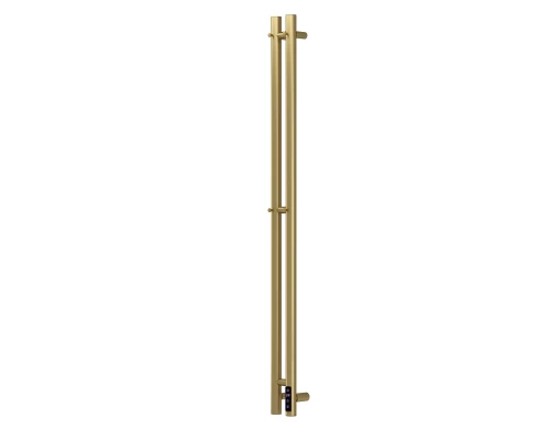 Полотенцесушитель электрический APEXTERMO Луна LN10111GLB 1100x80 с крючками, золотой матовый