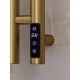 Полотенцесушитель электрический APEXTERMO Луна LN10111GLB 1100x80 с крючками, золотой матовый